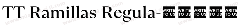 TT Ramillas Regula字体转换